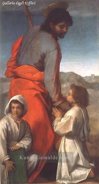 St James mit zwei Kindern Renaissance Manierismus Andrea del Sarto Ölgemälde